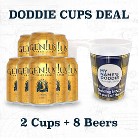 GEN!US Doddie cups and beer